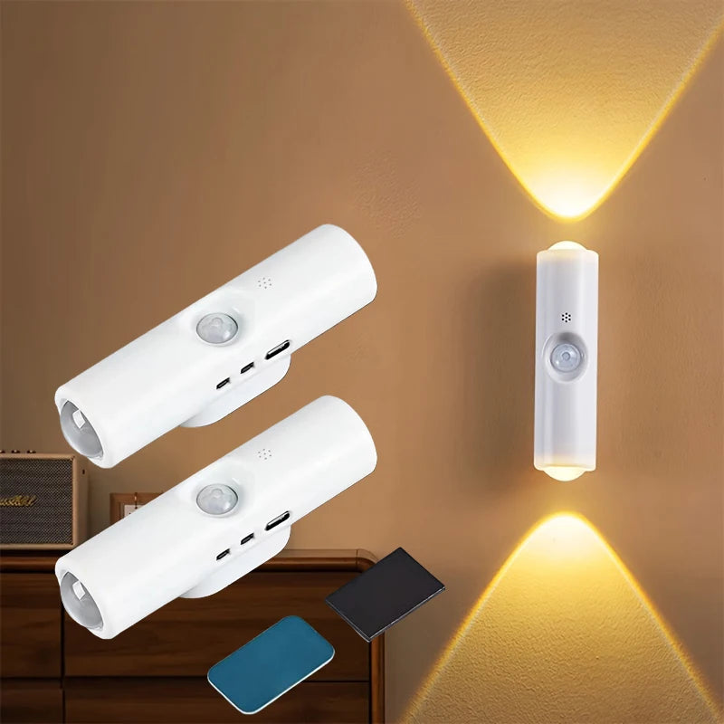 Modern Indoor Wall Lamps with Both and Warm Light Features Suitable for Corridors Bedrooms Wardrobes Tables, Staircases Cabinets