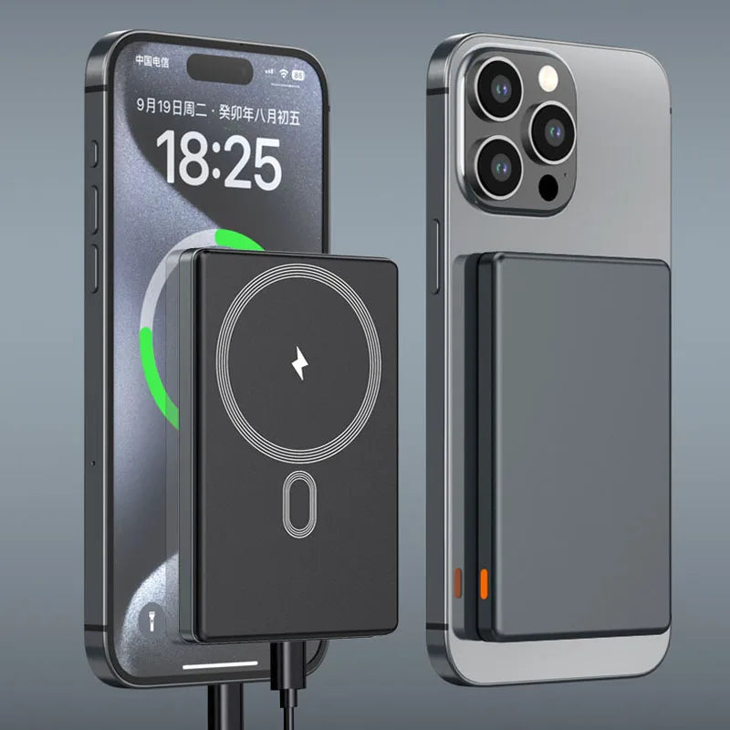 5000mAh PD20W Wireless 15W Powerbank Charger Power 10000mah External bank bateria Portable Ultra Slim Backup Battery