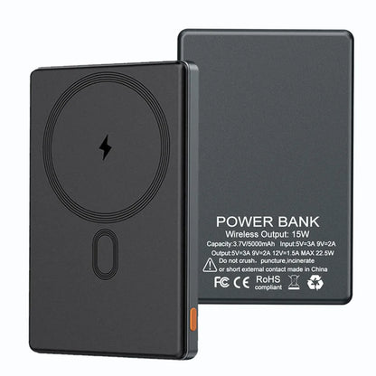 5000mAh PD20W Wireless 15W Powerbank Charger Power 10000mah External bank bateria Portable Ultra Slim Backup Battery