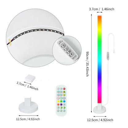 RGB LED Floor Lamp Remote & APP Control Music Sync Corner Lighting Modern Mood Lighting for Bedroom Living Room Gaming decor