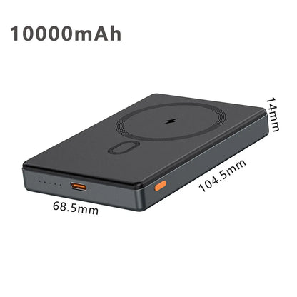 5000mAh PD20W Wireless 15W Powerbank Charger Power 10000mah External bank bateria Portable Ultra Slim Backup Battery