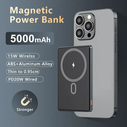5000mAh PD20W Wireless 15W Powerbank Charger Power 10000mah External bank bateria Portable Ultra Slim Backup Battery