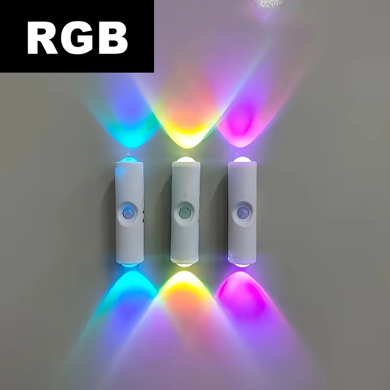 Modern Indoor Wall Lamps with Both and Warm Light Features Suitable for Corridors Bedrooms Wardrobes Tables, Staircases Cabinets