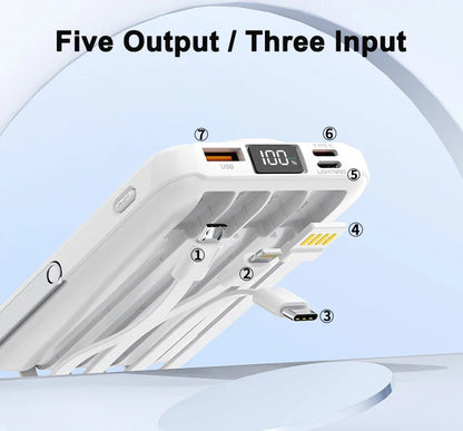 New 200000mAh Magnetic Wireless Power Bank with Phone Holder Portable Charger Fast Charging Battery for IPhone Magsafe PowerBank